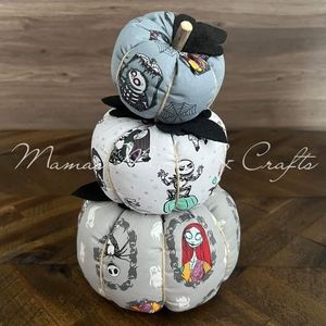 Nightmare Before Christmas Inspired Pumpkin Set (3) 🎃